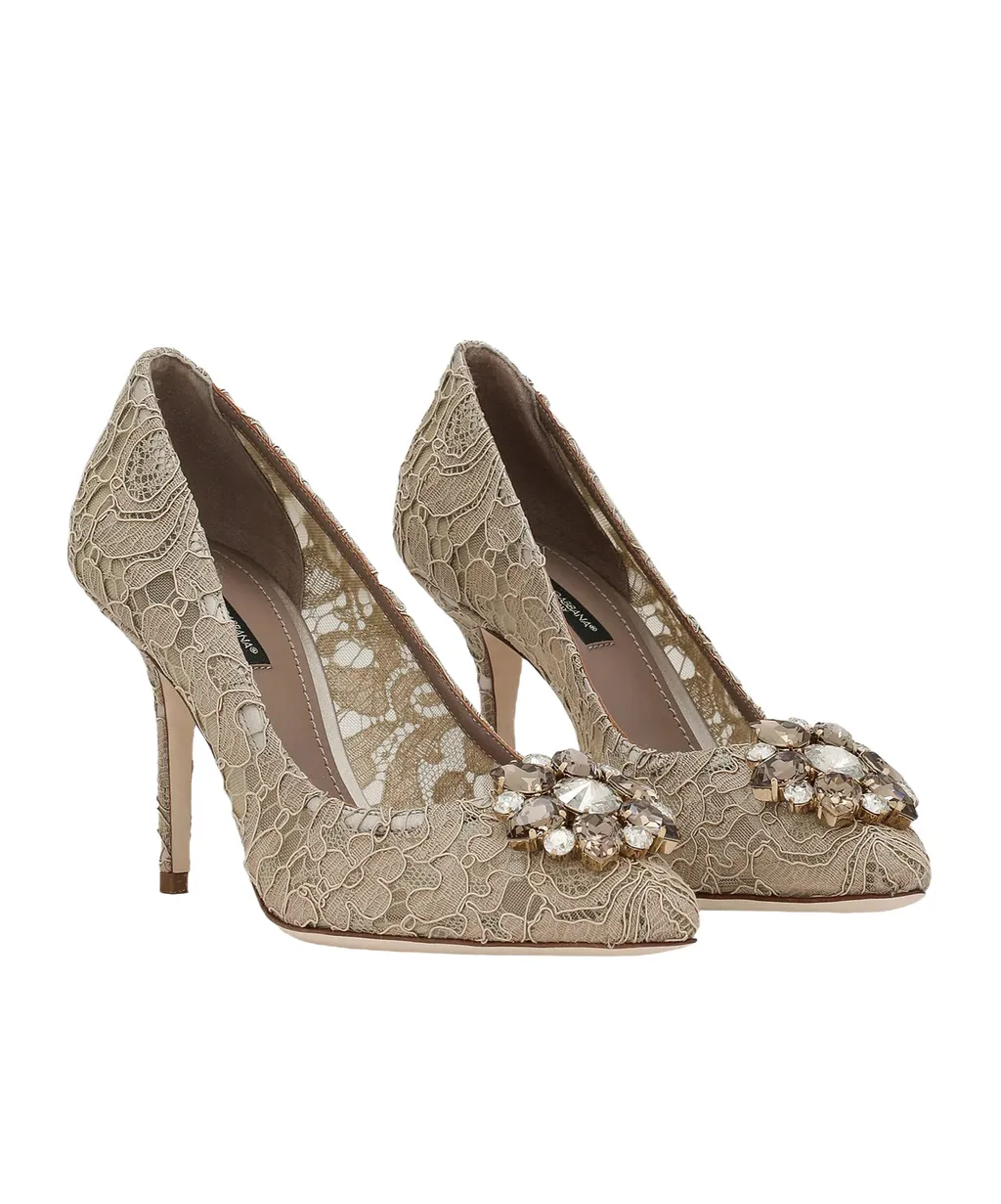 Dolce & Gabbana Lace Rainbow Pumps
