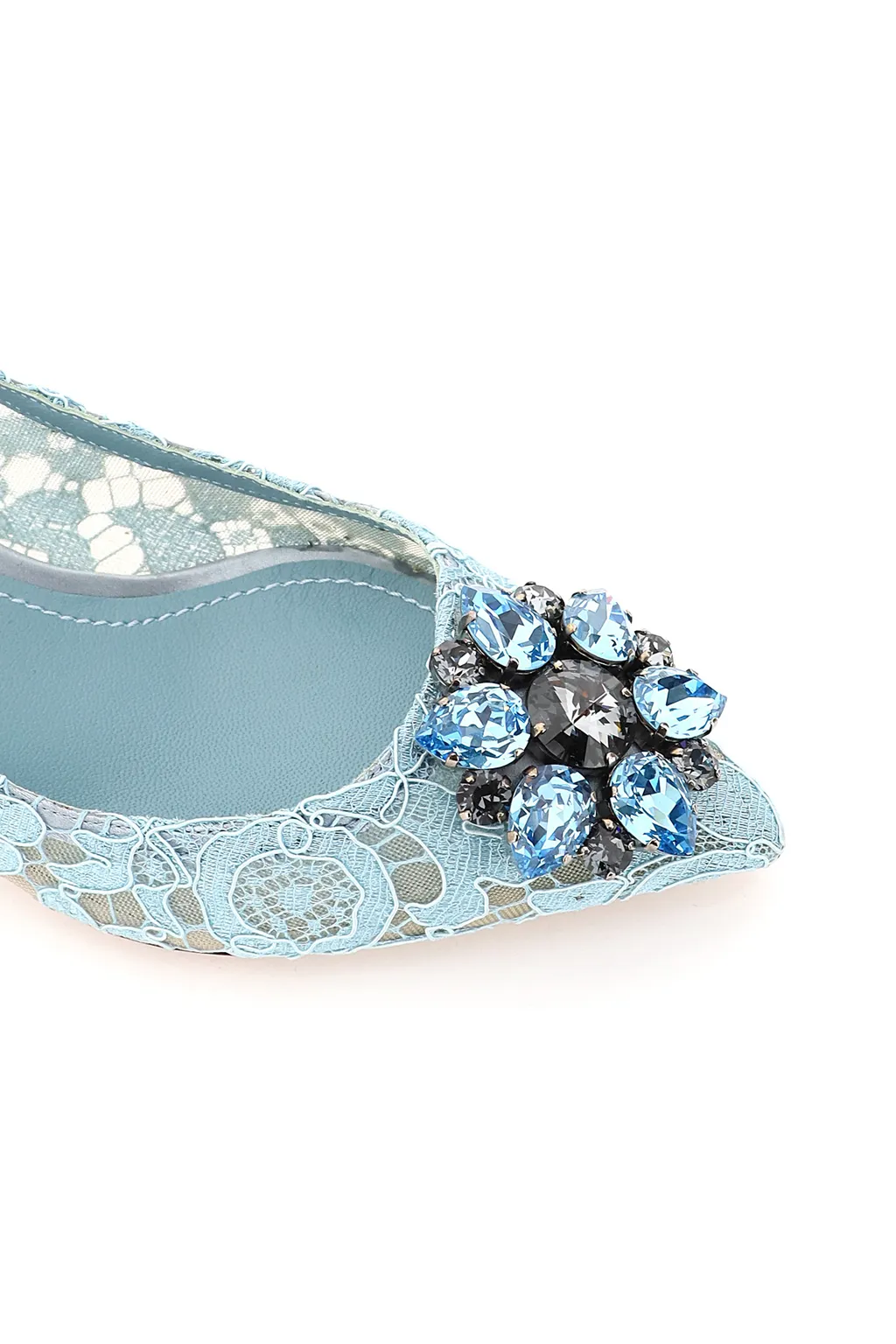 Dolce & Gabbana Taormina Lace Embellished Pumps