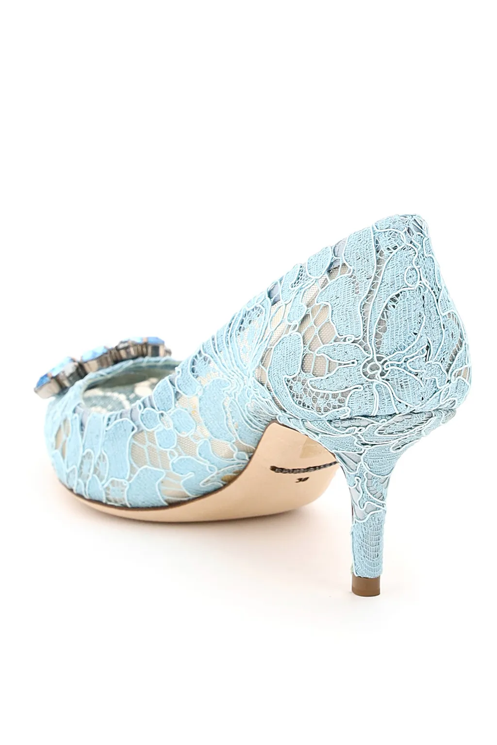 Dolce & Gabbana Taormina Lace Embellished Pumps