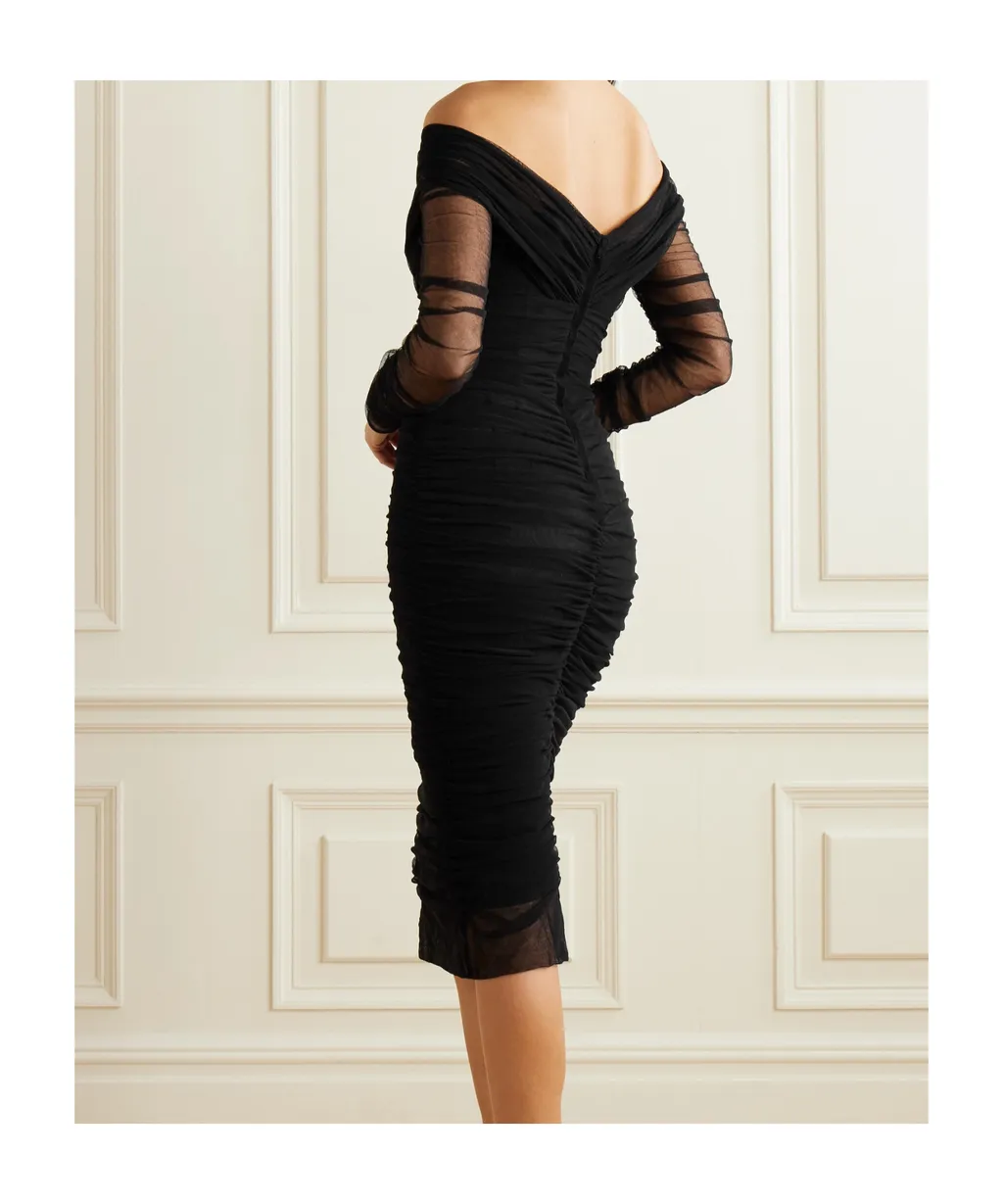 Ruched Midi Dress