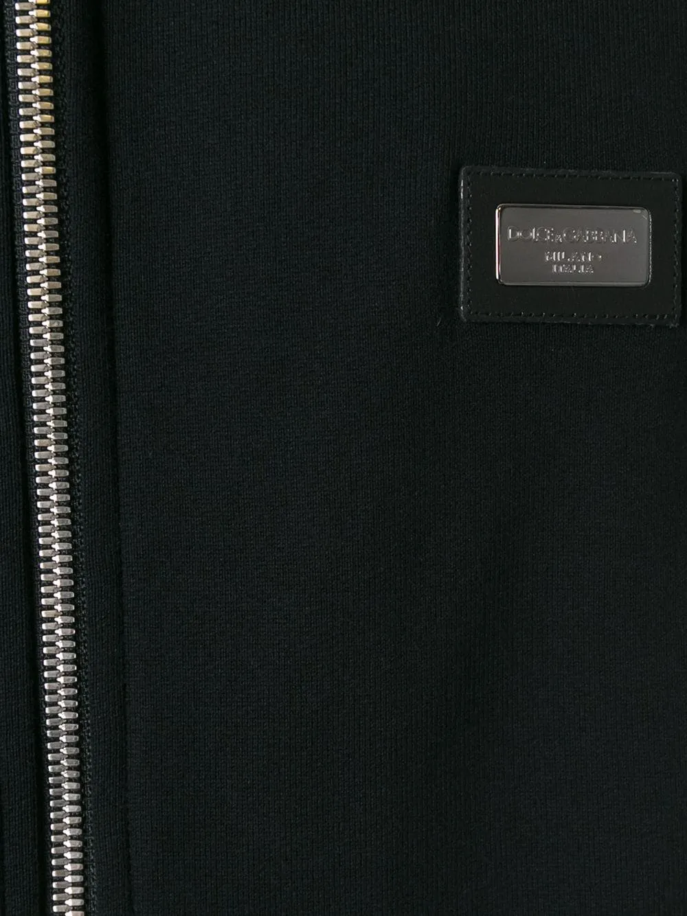 Dolce & Gabbana Logo Plaque Jersey Hoodie
