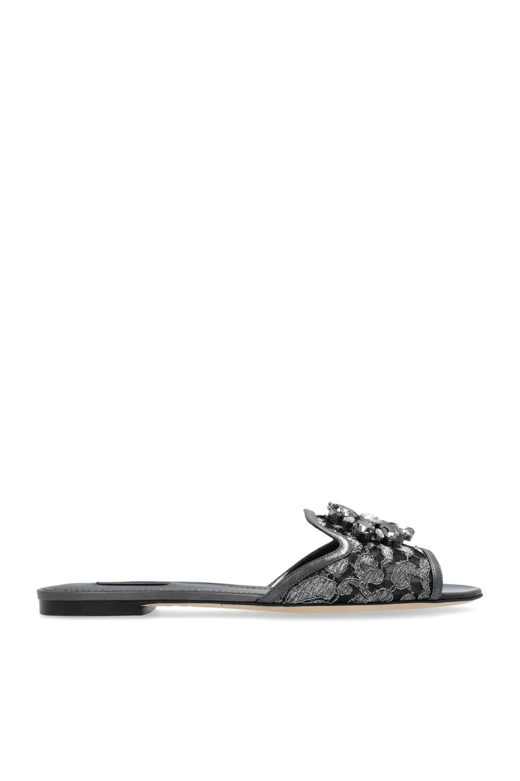 Dolce & Gabbana Bianca Crystal Embellished Sandals