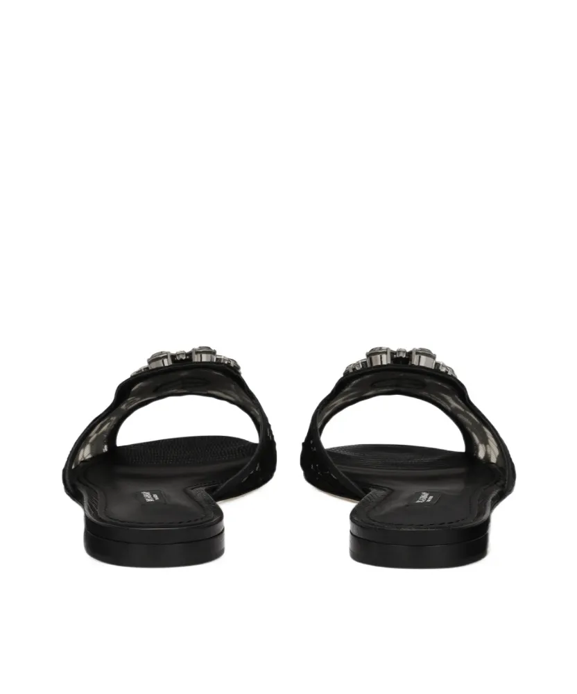 Dolce & Gabbana Bianca Lace Detailed Sandals