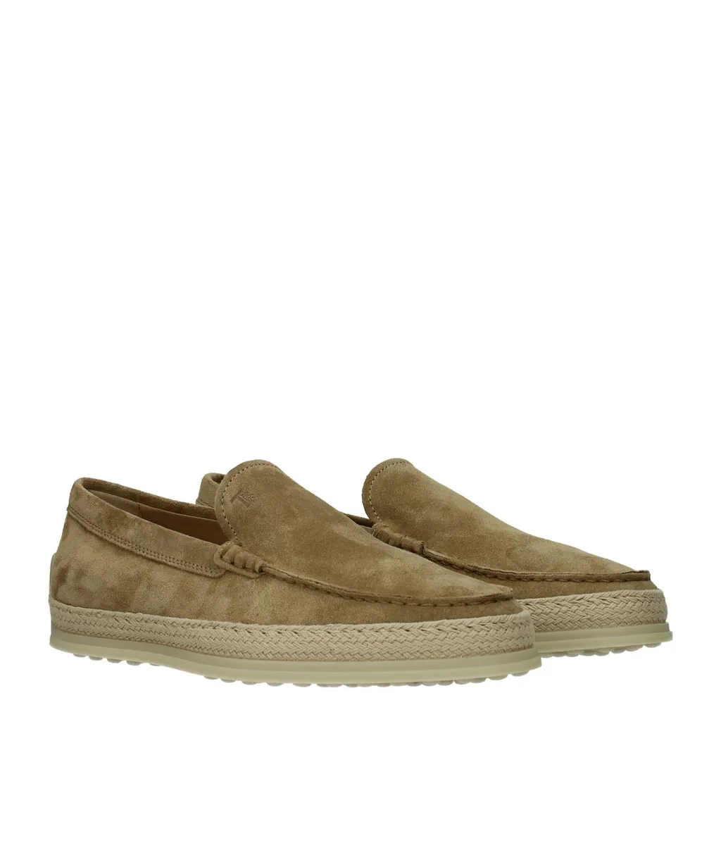 Tod's Round Toe Slip-On Loafers
