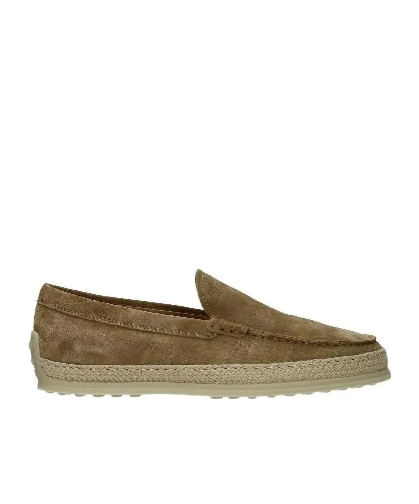 Tod's Round Toe Slip-On Loafers