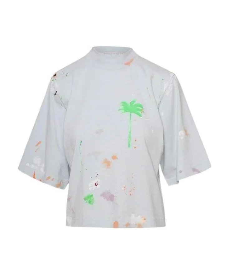 Palm-Print Paint-Splatter T-Shirt