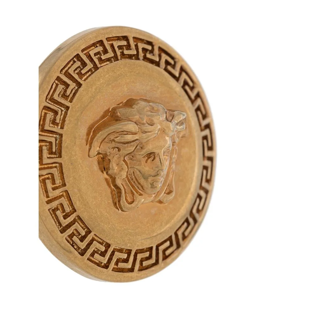A Pair Of Medusa Round Earrings