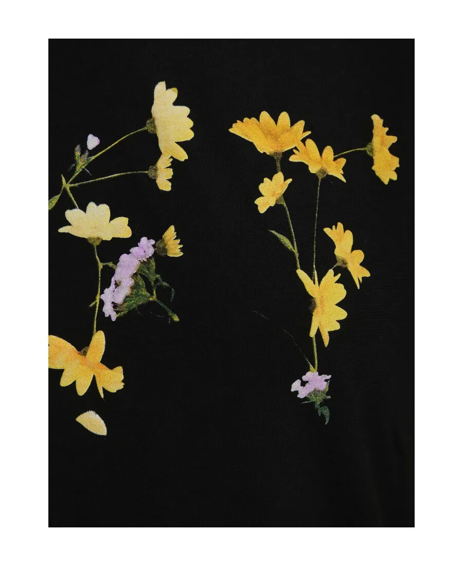 Flower Logo Print T-Shirt