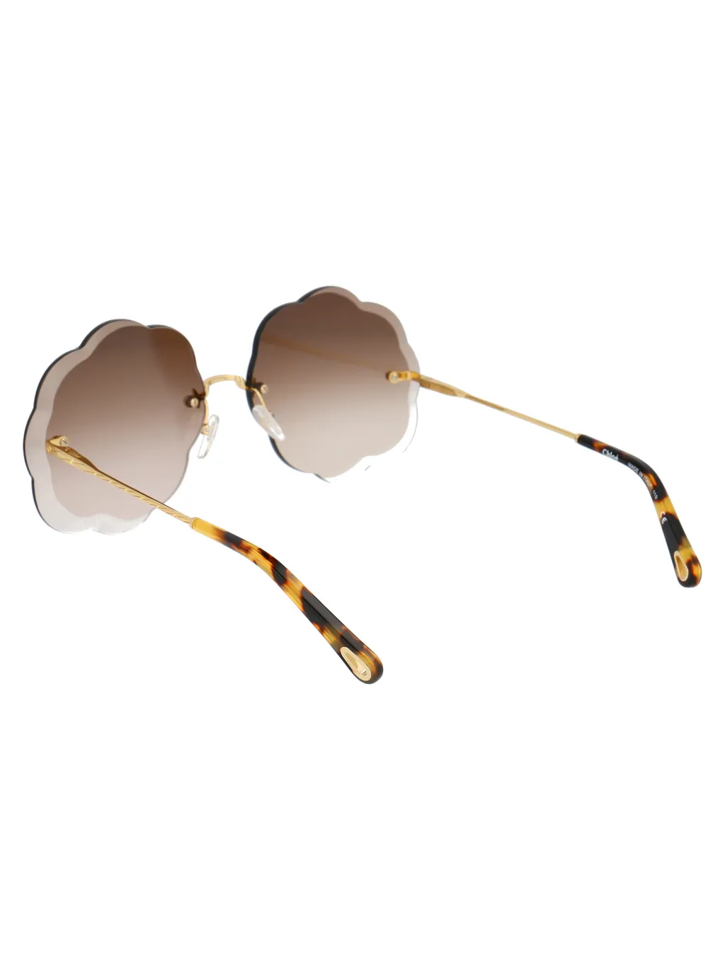 Rosie Scalloped Round-Frame Sunglasses