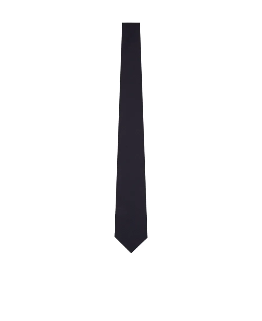 Emporio Armani Monogram-Jacquard Pointed Tip Tie