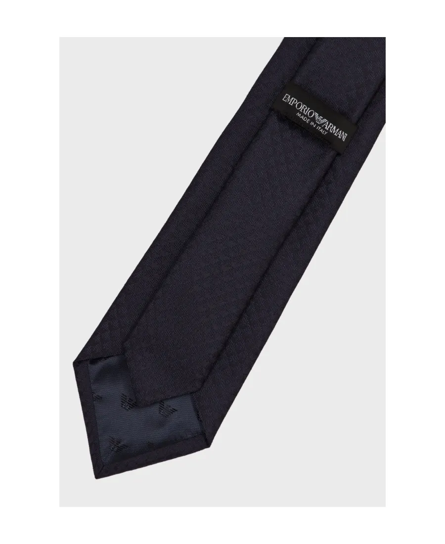 Emporio Armani Monogram-Jacquard Pointed Tip Tie