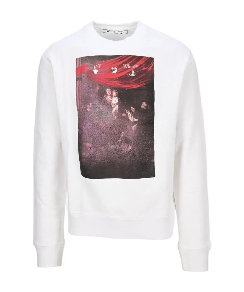 Arrows-Motif Printed Sweatshirt