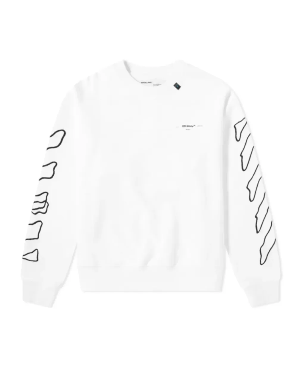 Twisted Line Arrow Pullover Hoodie