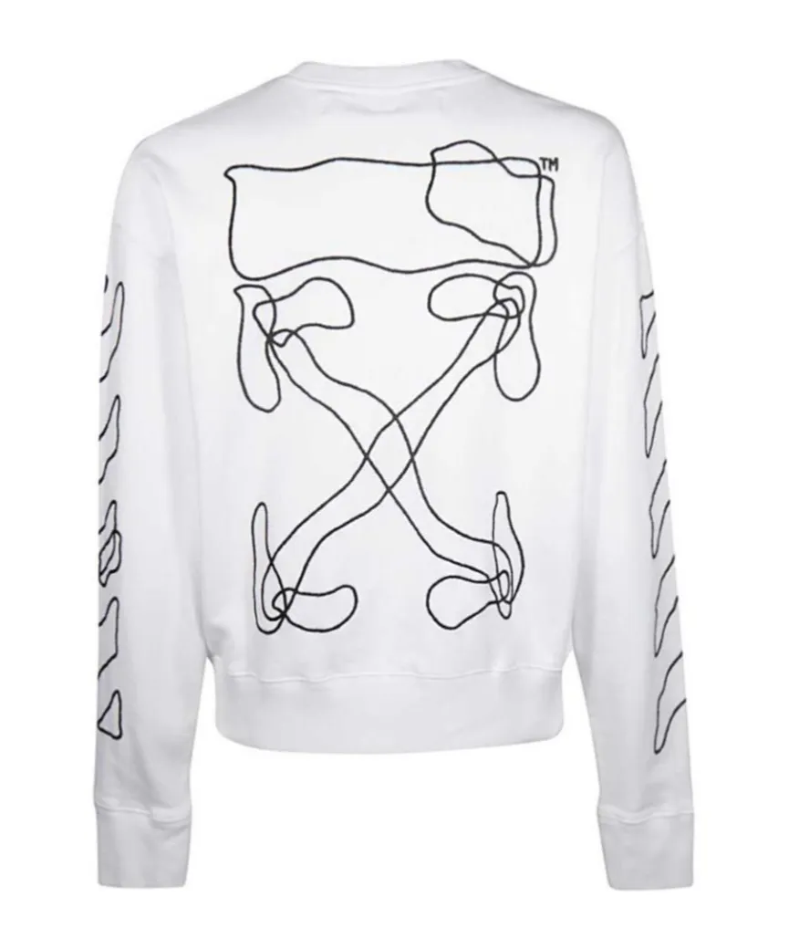 Twisted Line Arrow Pullover Hoodie