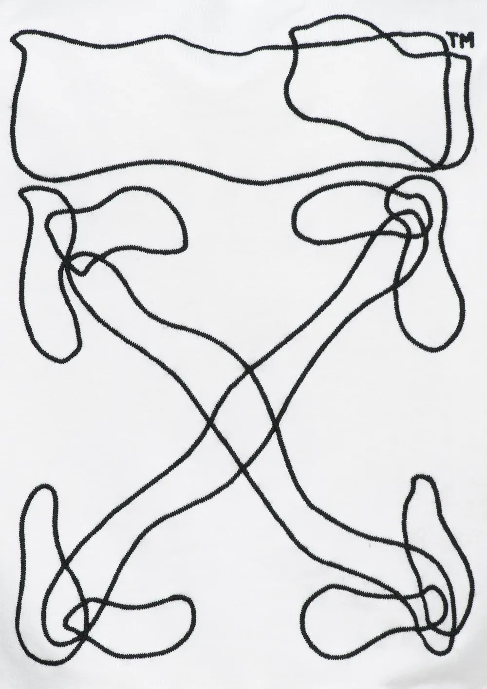 Twisted Line Arrow Pullover Hoodie