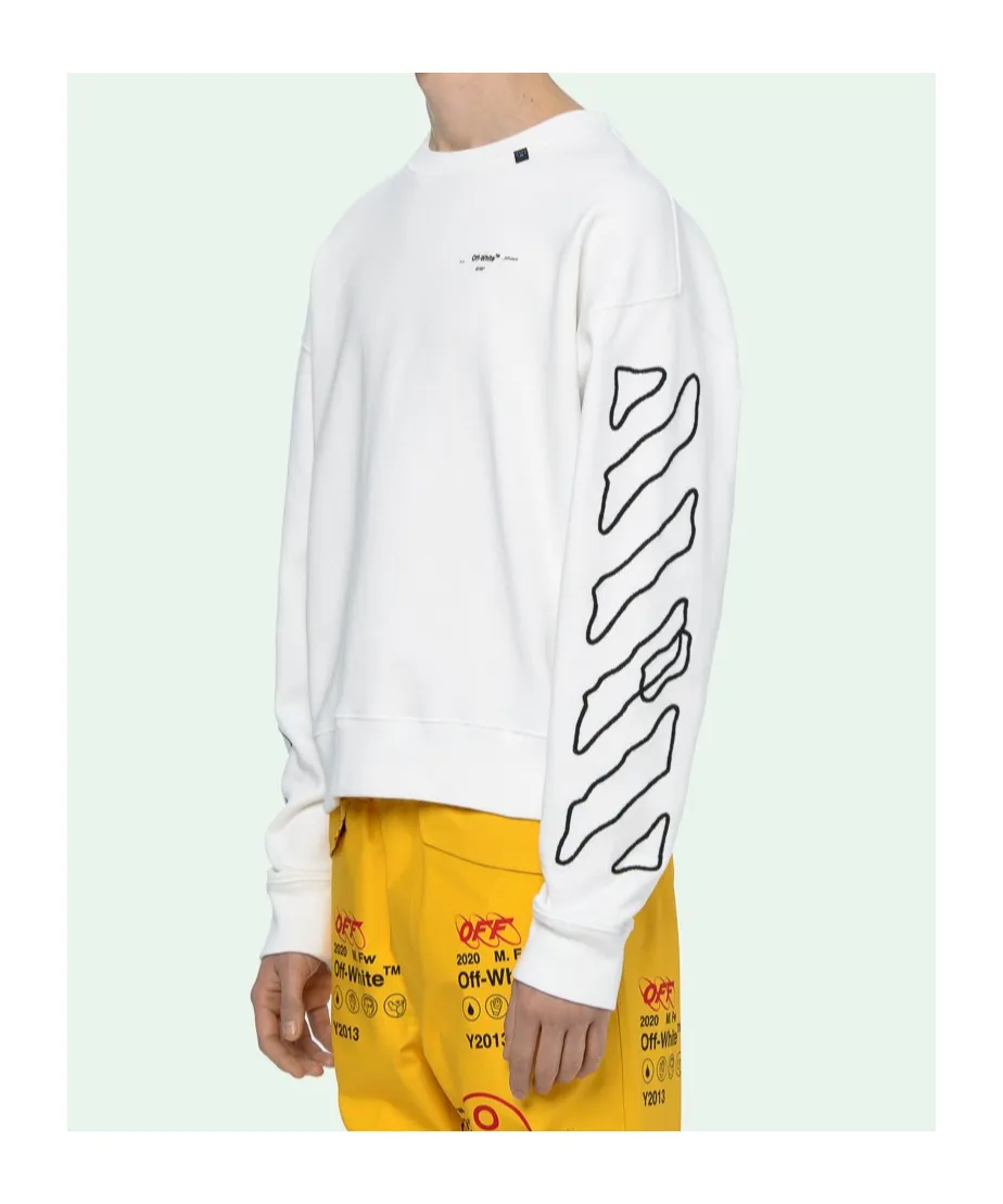 Twisted Line Arrow Pullover Hoodie