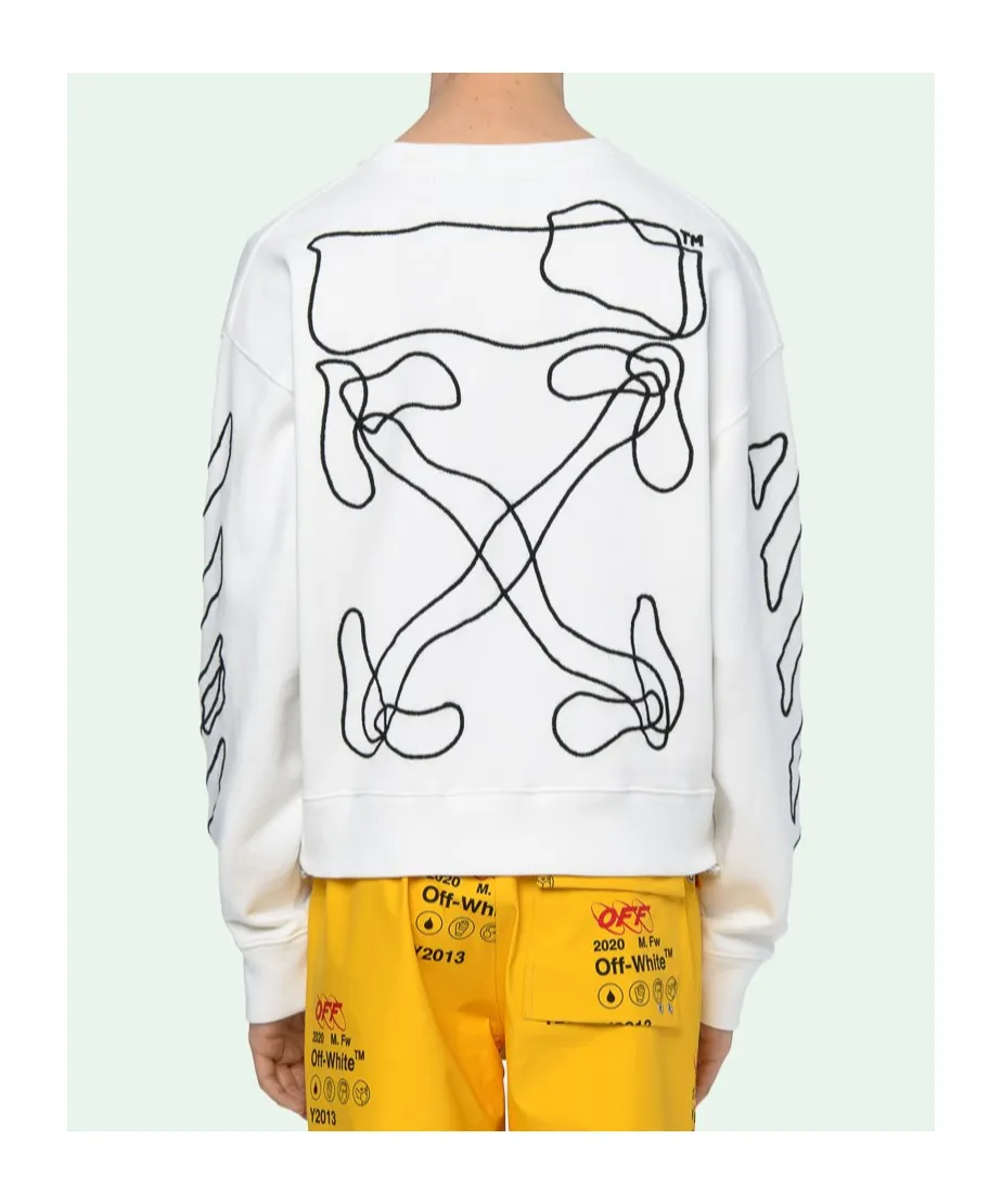 Twisted Line Arrow Pullover Hoodie