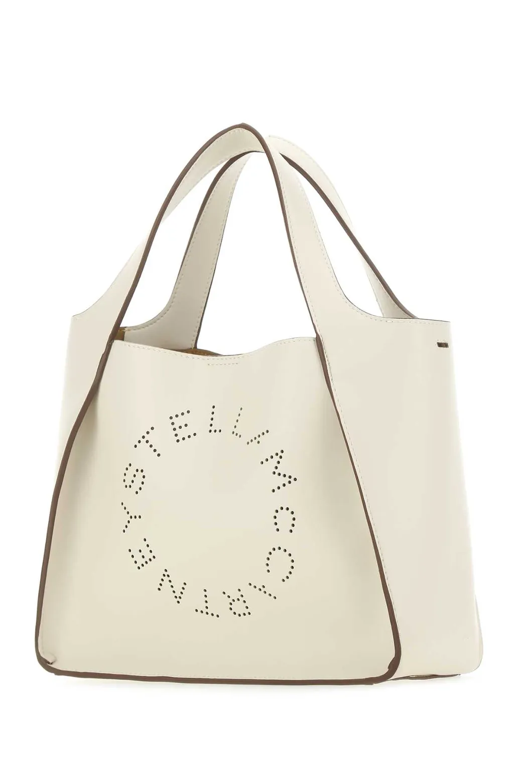 Stella Mccartney Logo Perforated Top Handle Bag