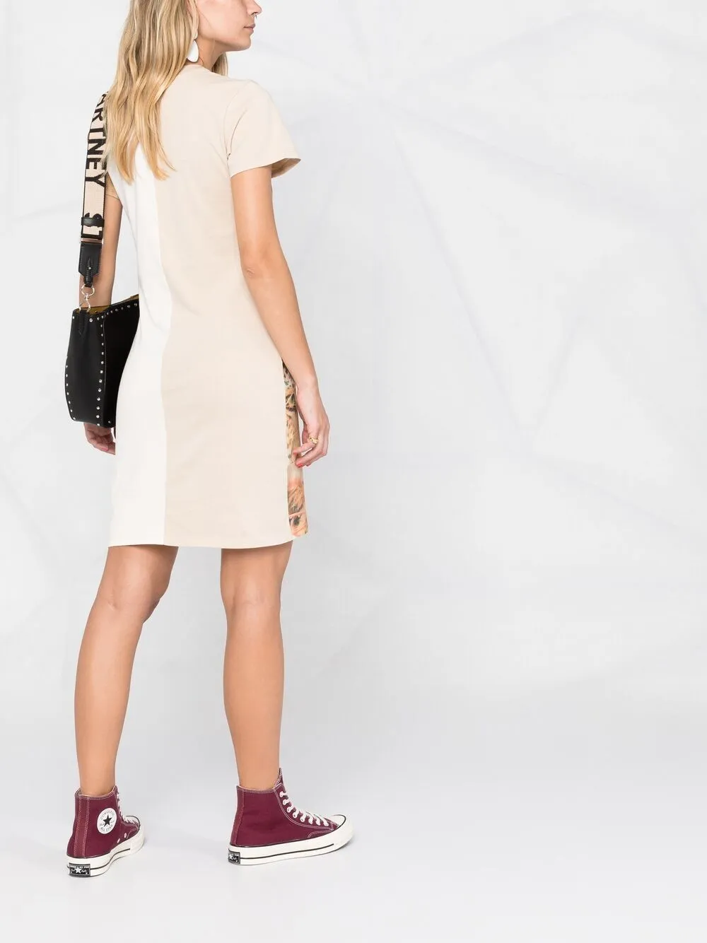 Animal Patchwork-Print T-Shirt Dress