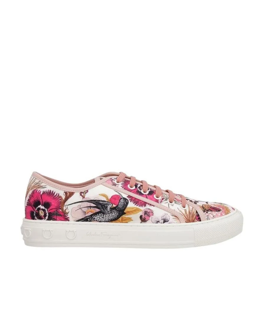 Printed Canvas Low-Top Sneakers