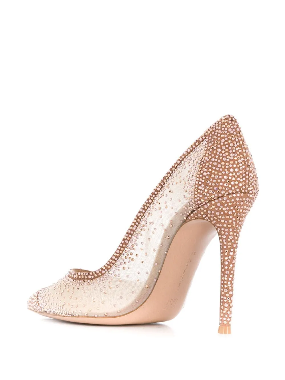 Gianvito Rossi Rania Embellished Pointed Toe Pumps