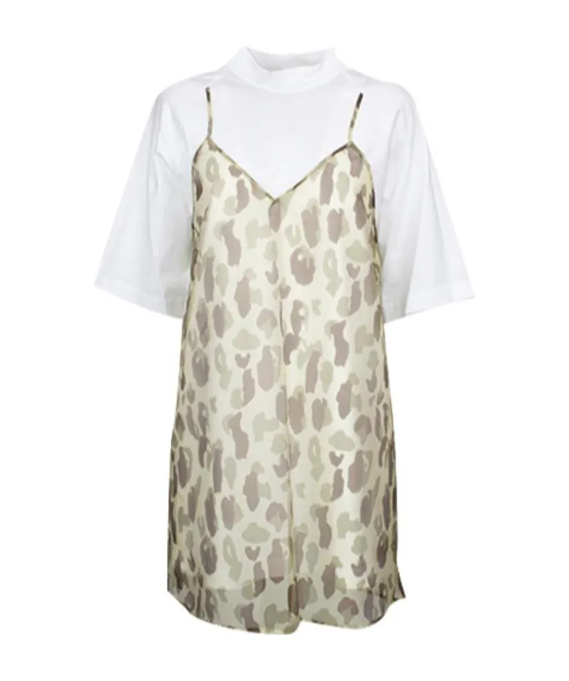 Leopard-Print T-Shirt Dress