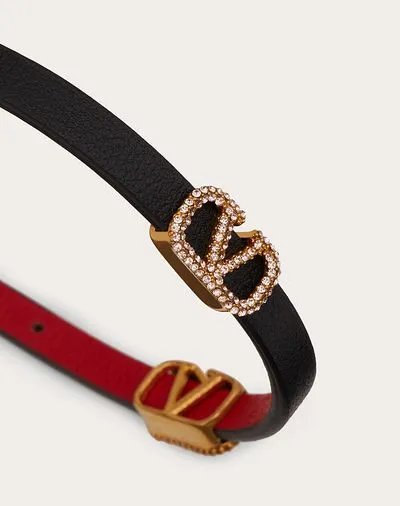Valentino Vlogo Embellished Bracelet