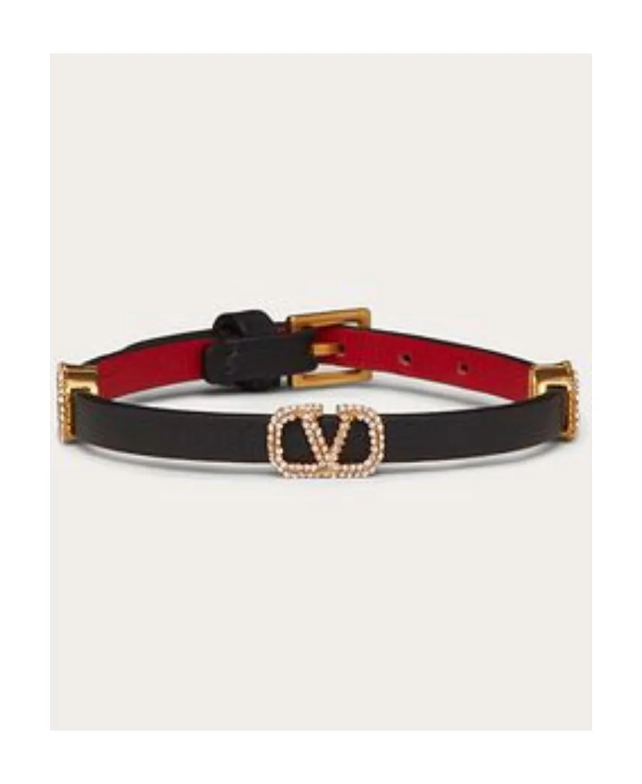 Valentino Vlogo Embellished Bracelet