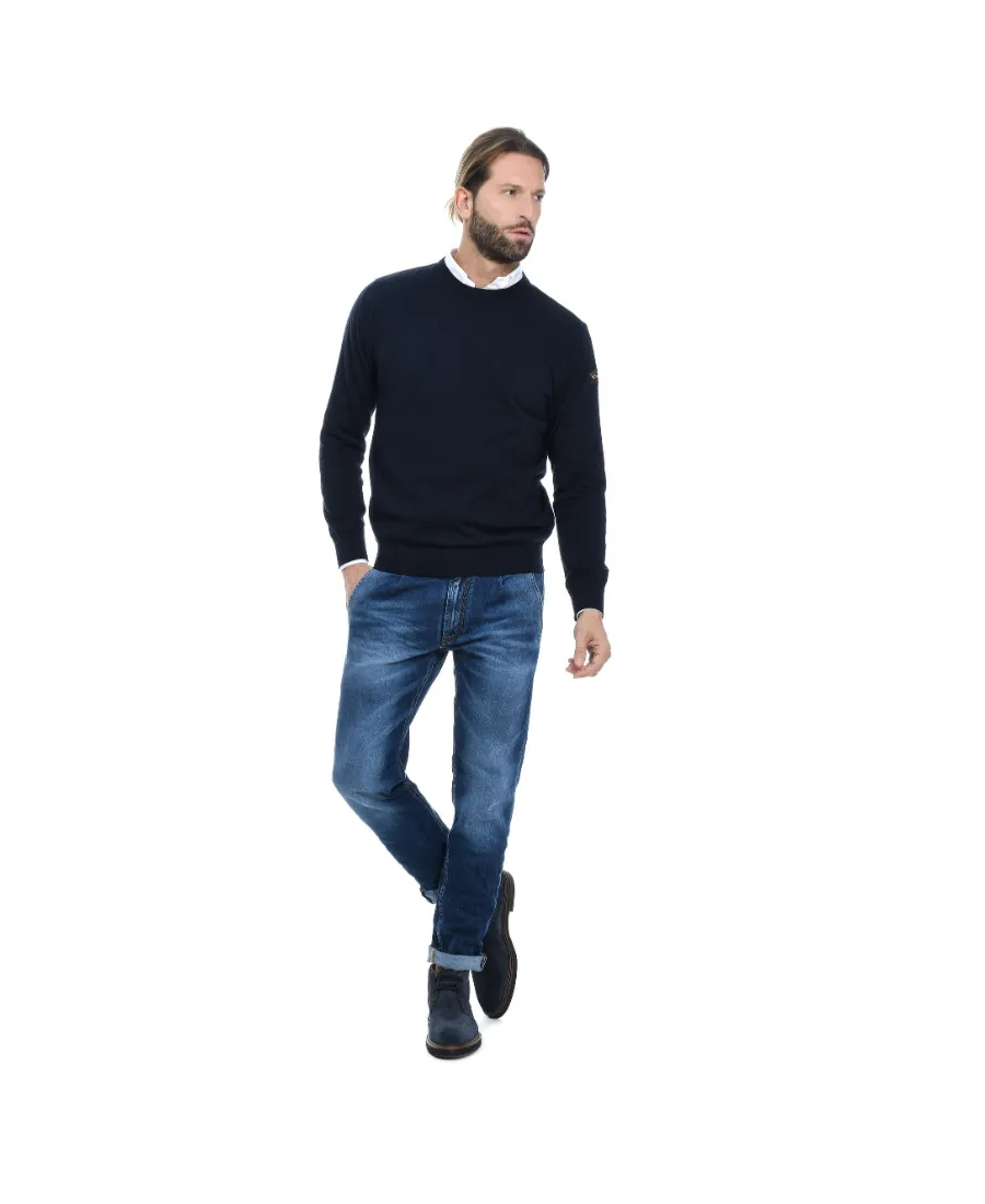 Logo-Patch Wool Jumper