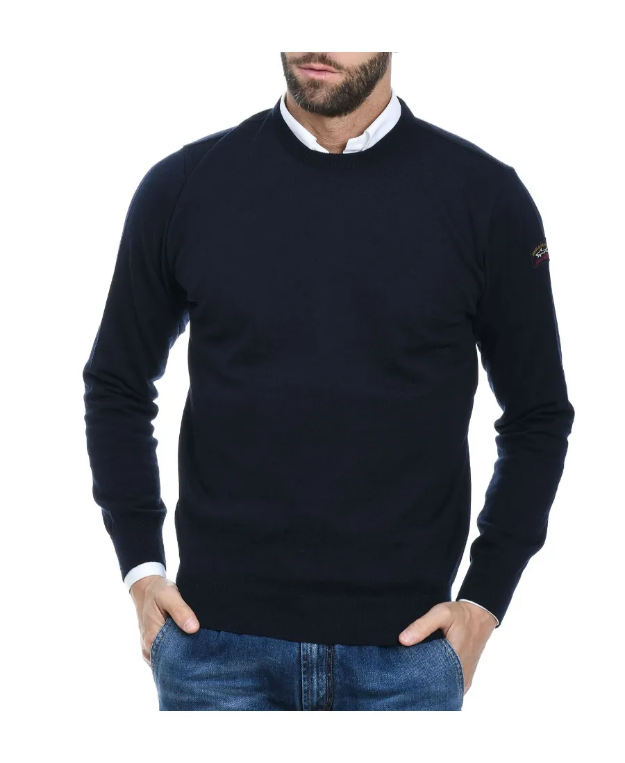Logo-Patch Wool Jumper