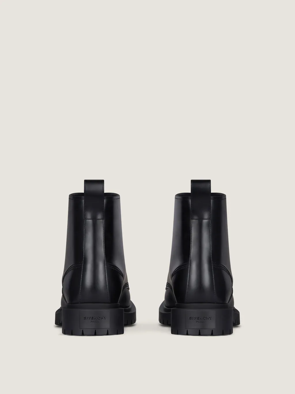 Givenchy Round Toe Lace-Up Boots