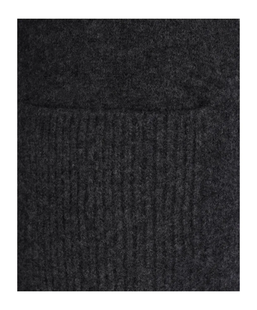 Yohji Yamamoto High Neck Ribbed Jumper