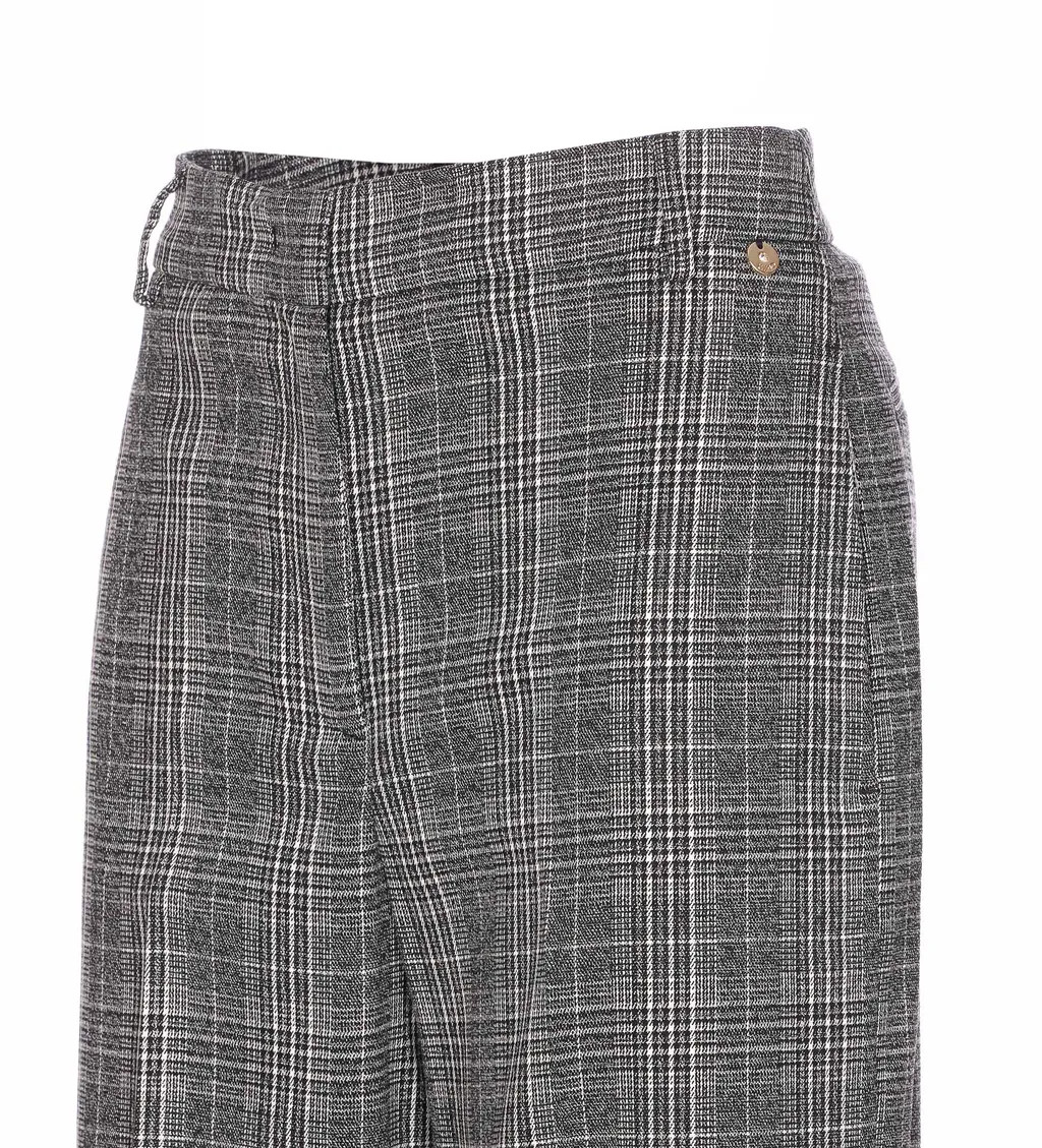 Liu Jo Glen Plaid Trousers