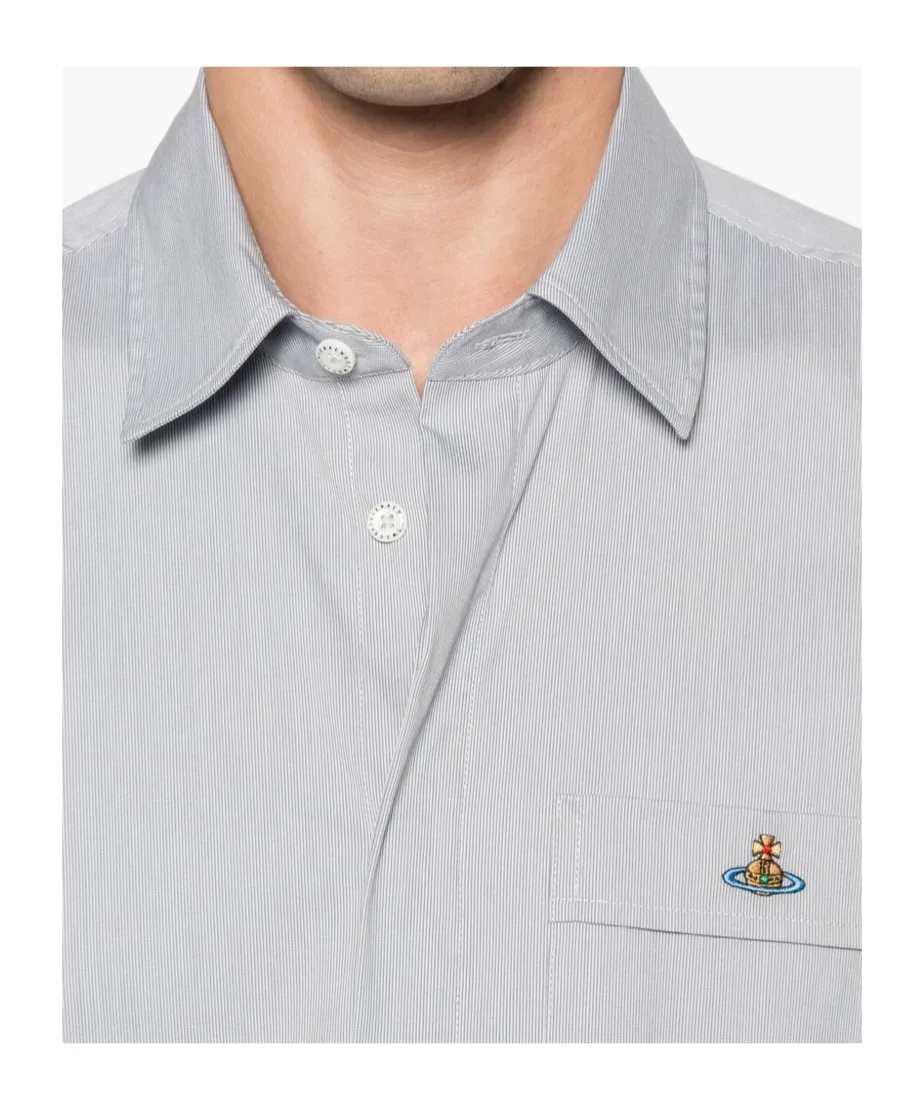 Orb-Embroidered Short-Sleeve Shirt
