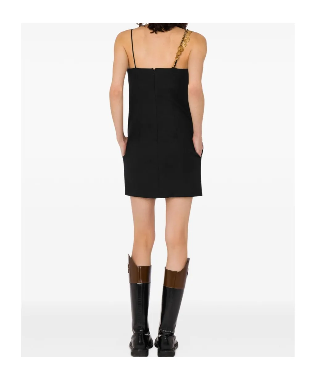 Chain-Embellished Mini Dress