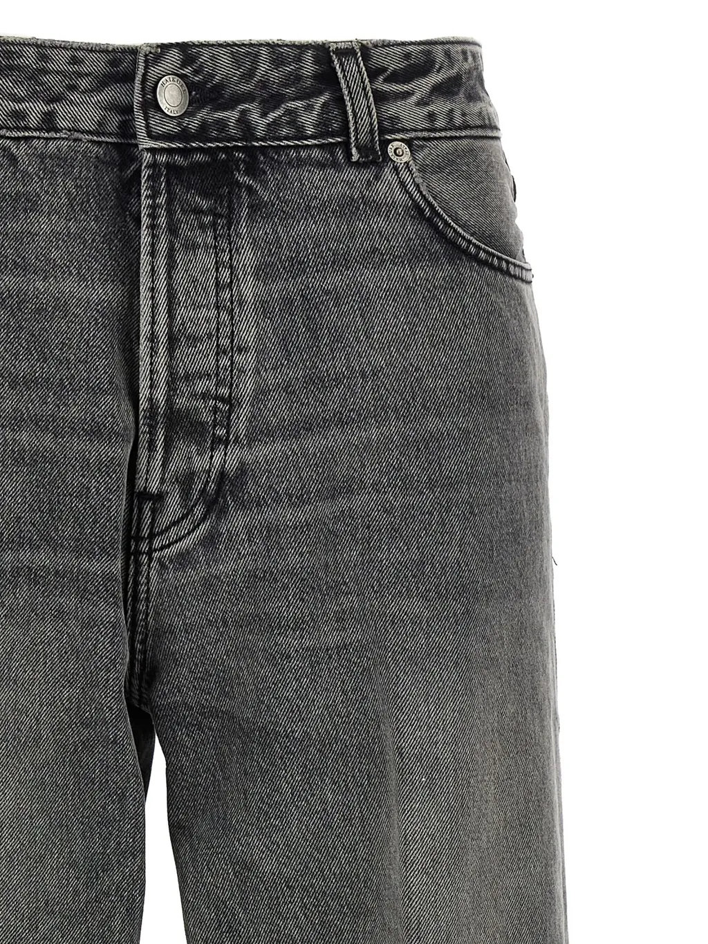 High Waist Denim Trousers