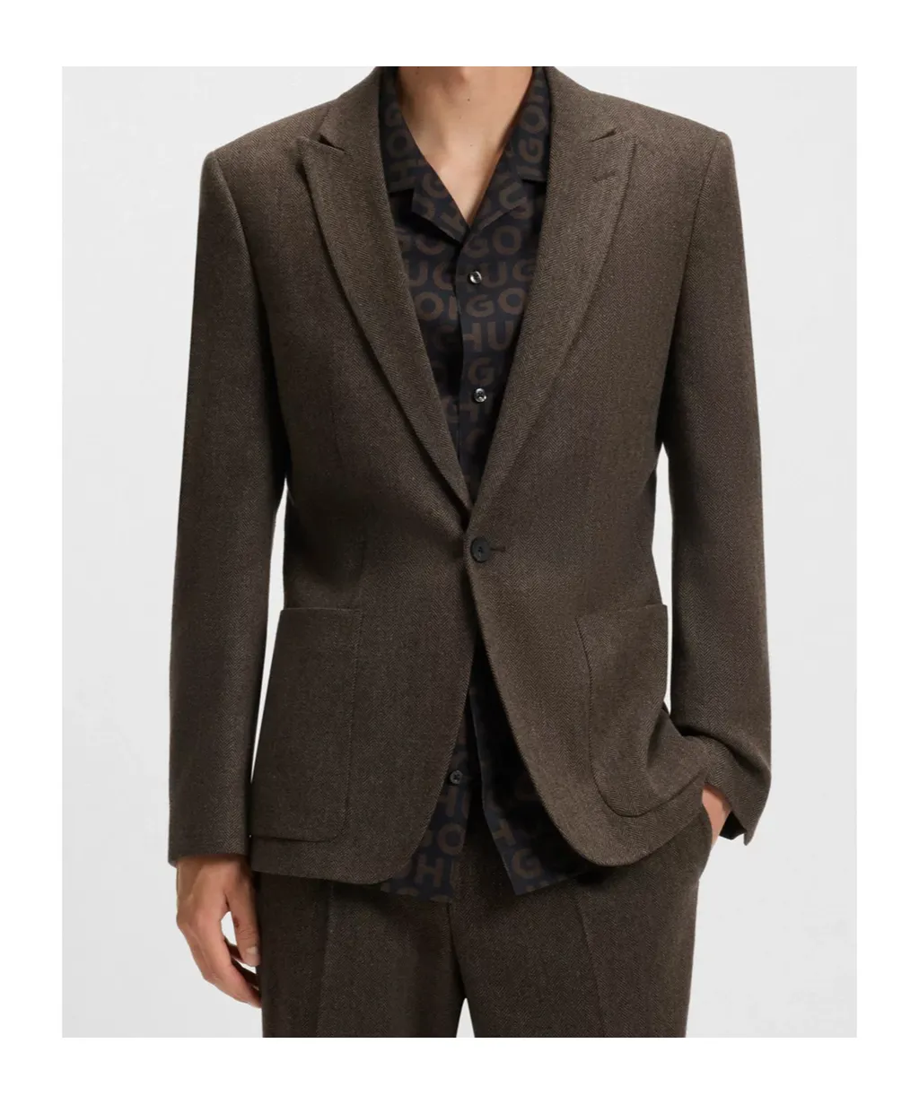 Long-Sleeved Suit Jacket
