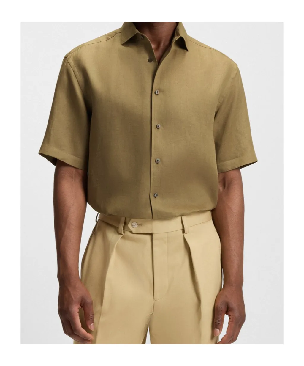 Beckham X Boss Linen Loose Shirt