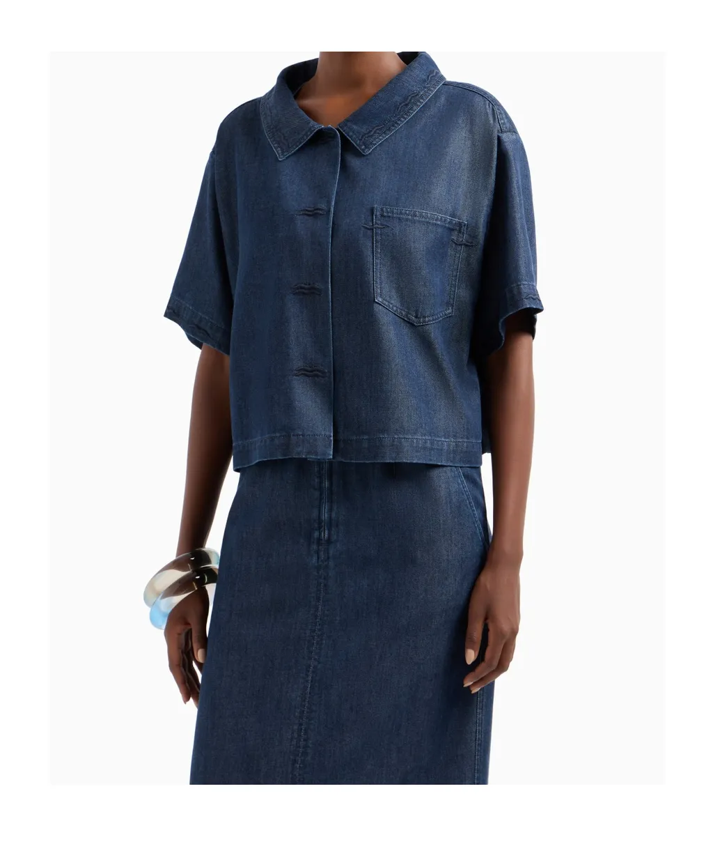 Lyocell Short-Sleeved Shirt
