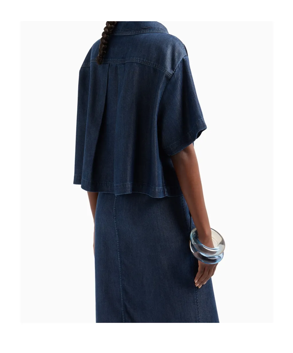 Lyocell Short-Sleeved Shirt