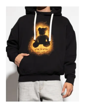 Spray-Effect Hoodie
