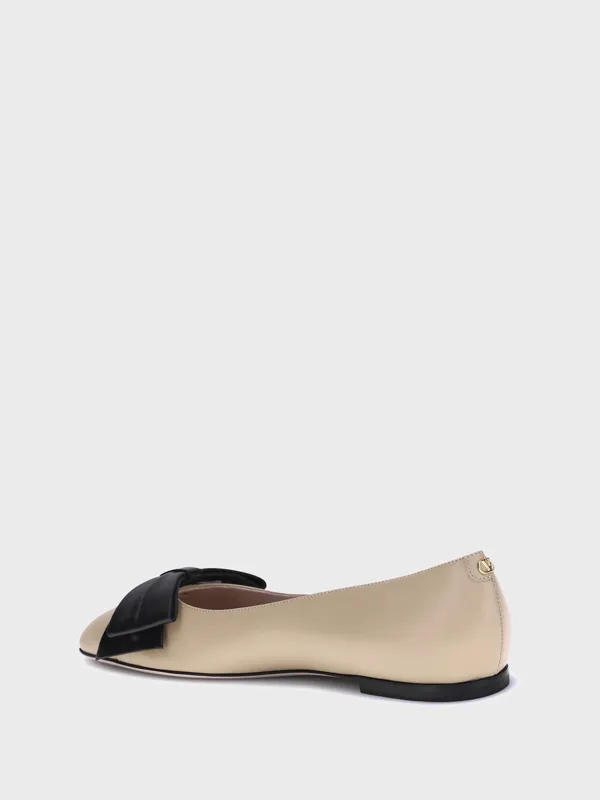Valentino Bowow Round Toe Slip-On Ballet Flats