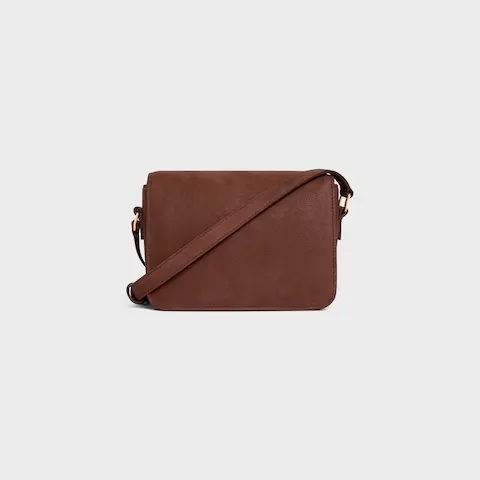 Teen Triomphe Bag In Grained Nubuck Calfskin