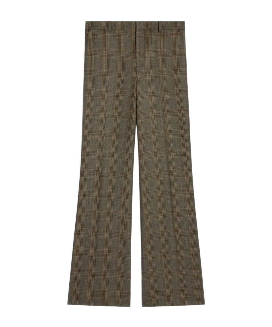 Trousers In Prince Of Wales Wool