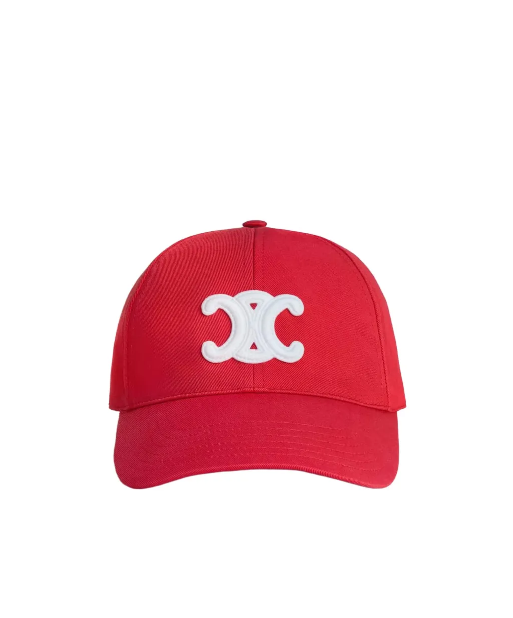 Triomphe Baseball Cap In Cotton Gabardine
