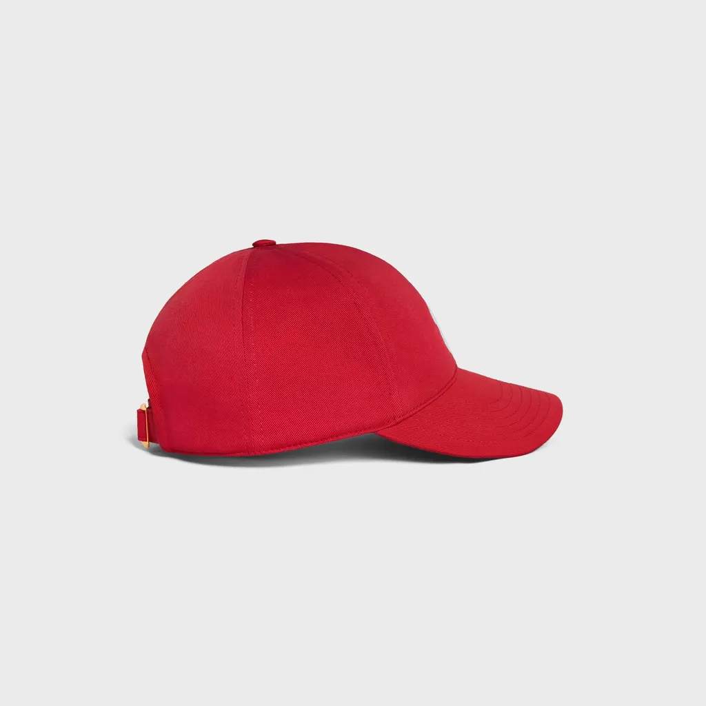 Triomphe Baseball Cap In Cotton Gabardine