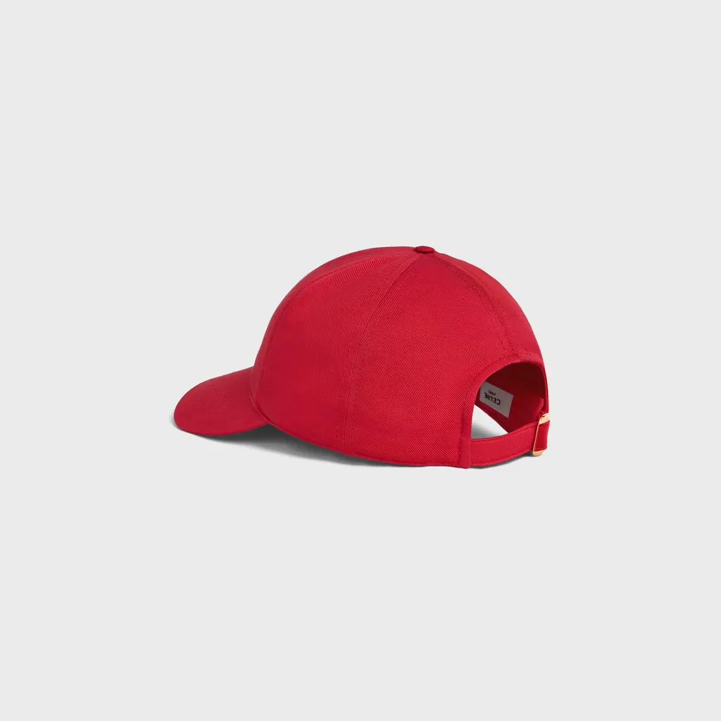 Triomphe Baseball Cap In Cotton Gabardine