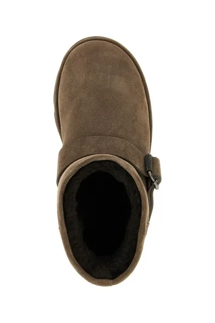 Brunello Cucinelli Monile Detailed Buckle Strap Ankle Boots