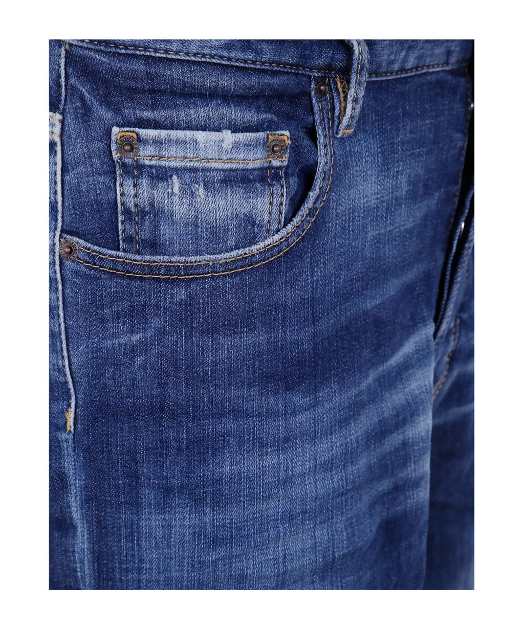 Dsquared2 Distressed Straight Jeans
