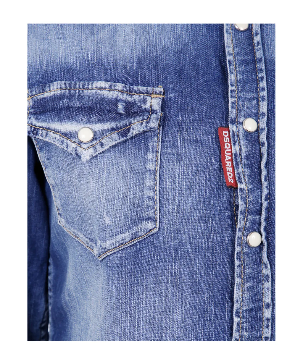 Dsquared2 Long-Sleeved Denim Shirt
